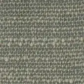 Woven fabric texture, muted gray-beige tone, dense speckled pattern with raised yarns and visible threads, displaying label “swan > fabric (h) > h 619.”